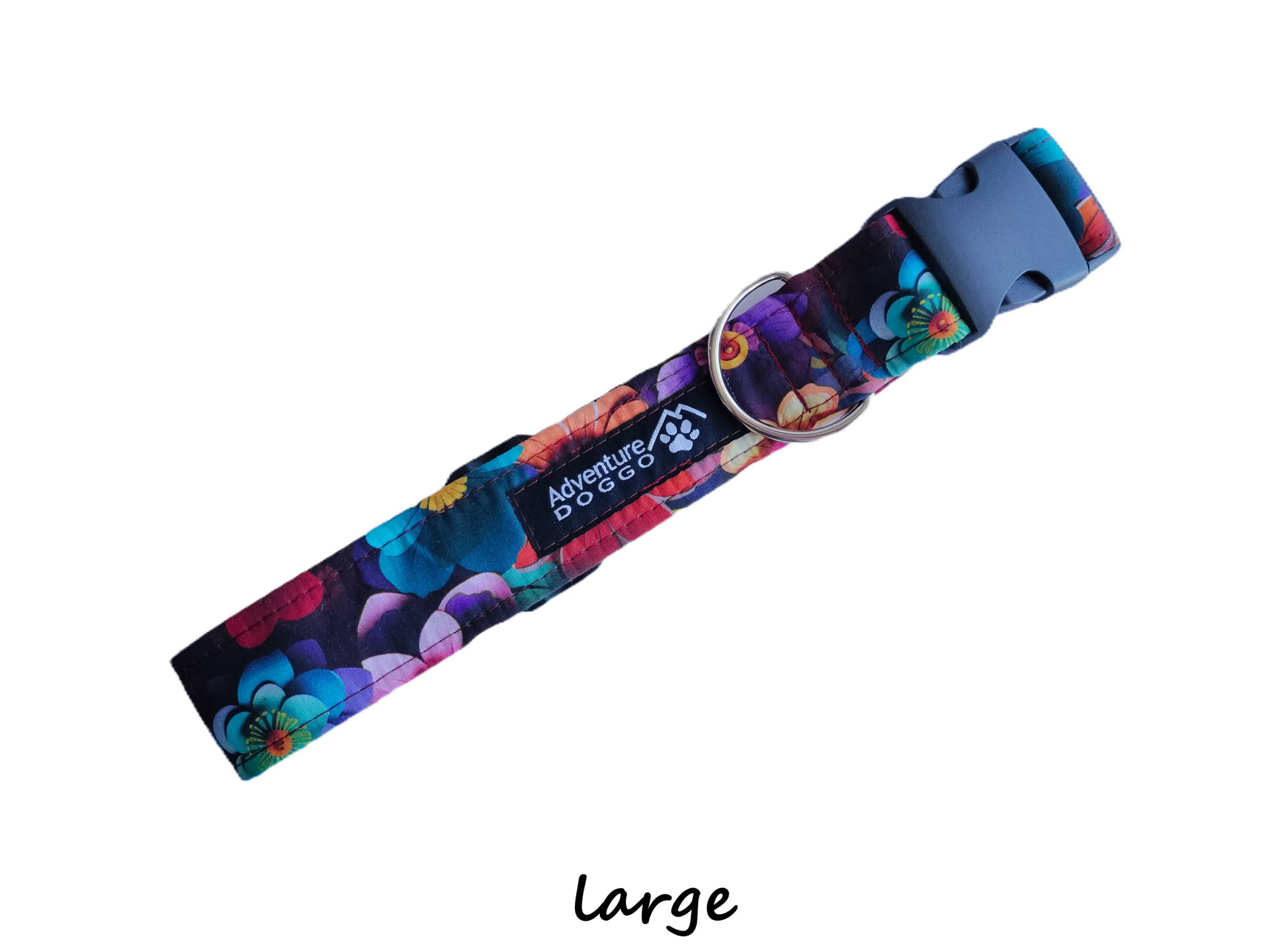 Spring's Bounty Dress Collar, size large, shown clasped