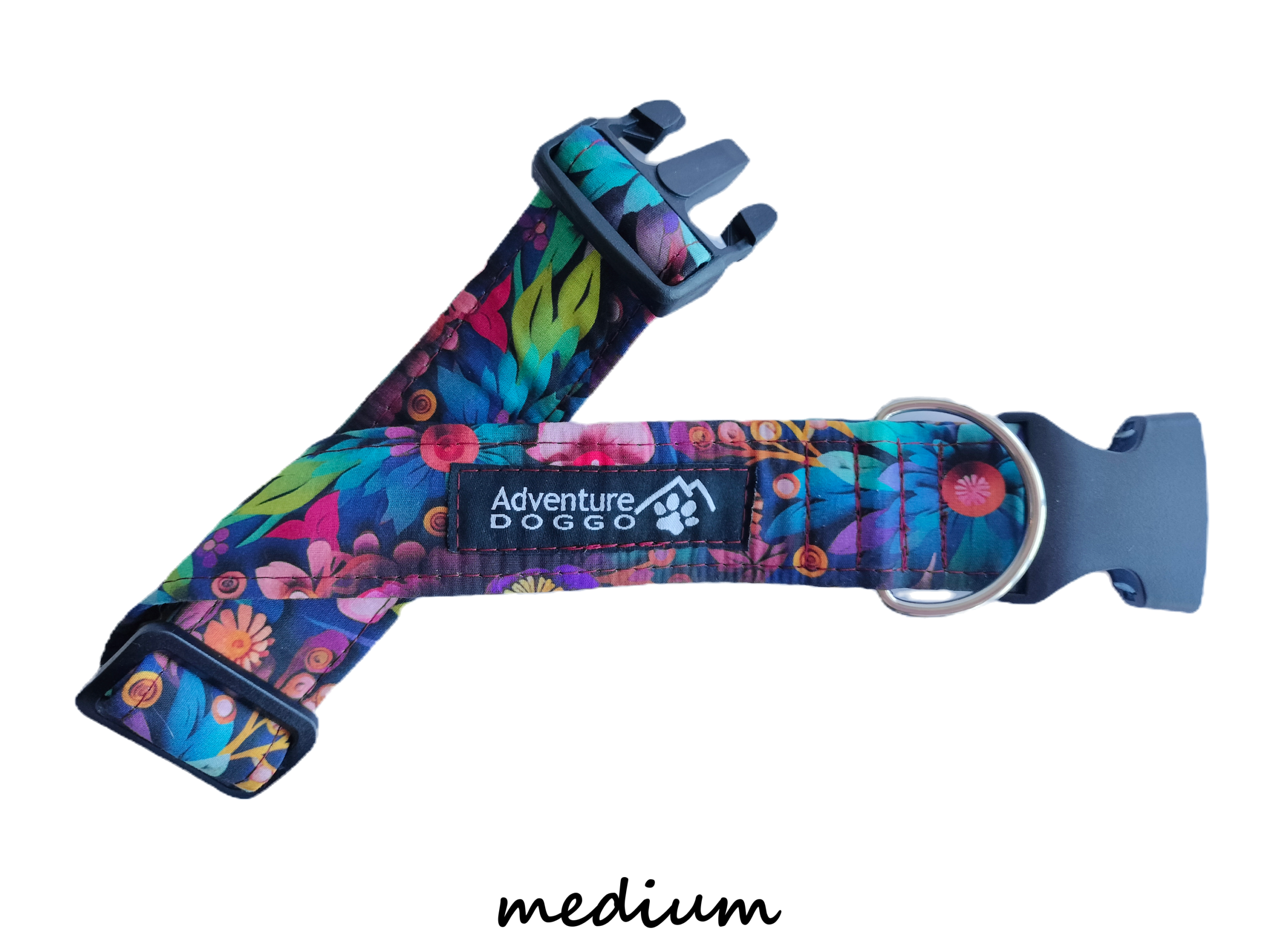 Spring's Bounty Dress Collar, size medium, shown unclasped