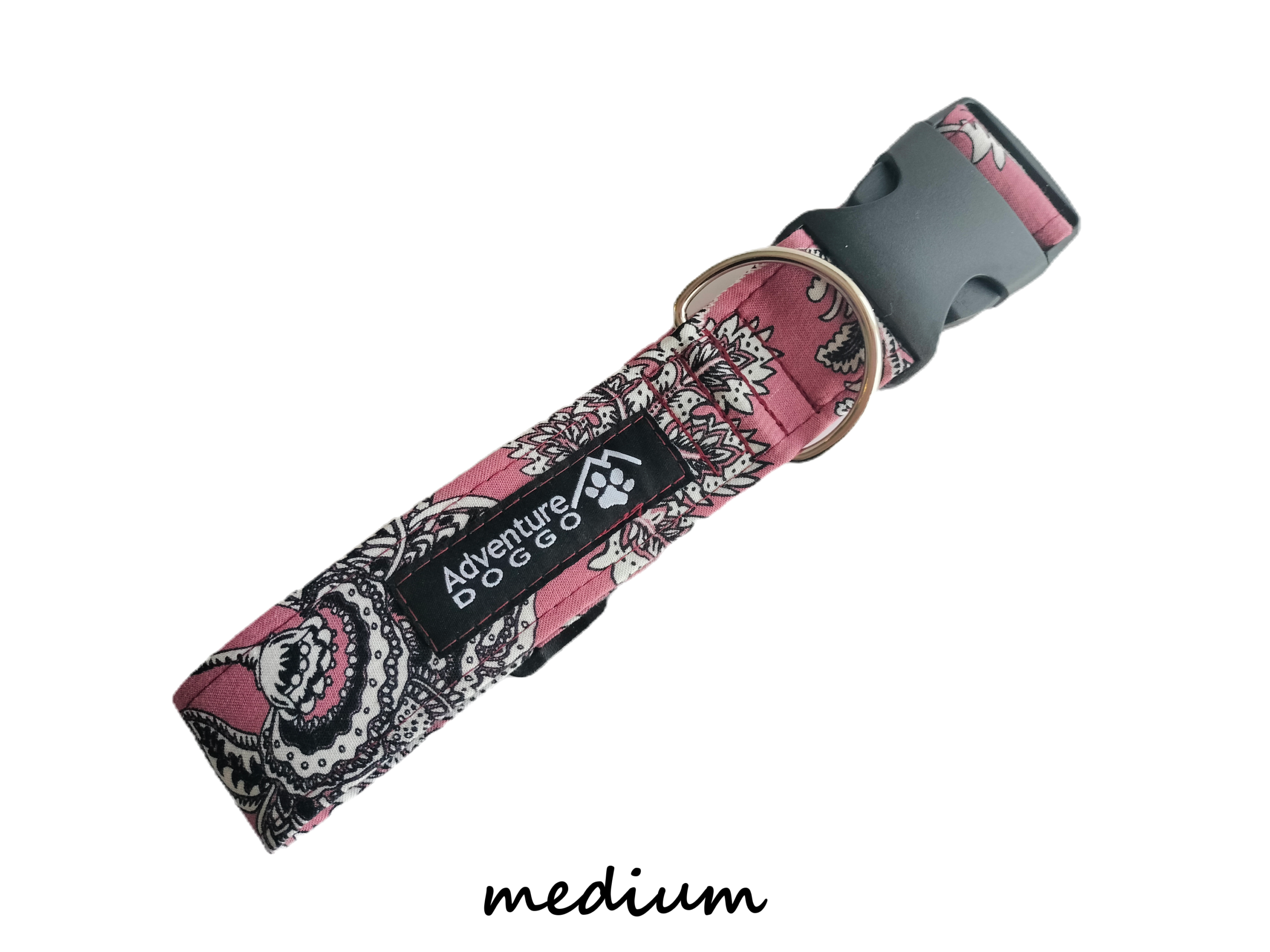 Merlot Dress Collar, size medium, shown clasped