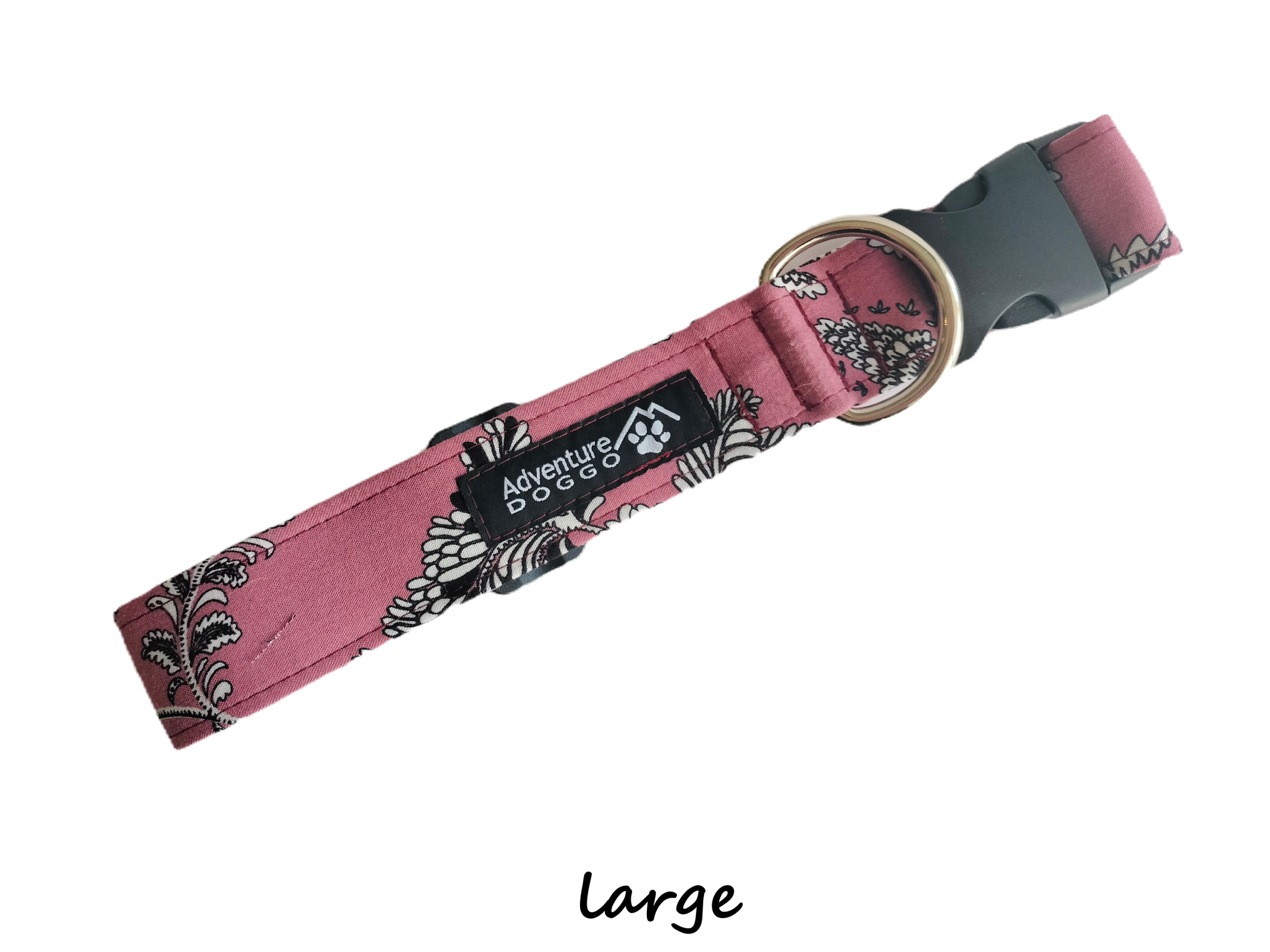 Merlot Dress Collar, size large, shown clasped