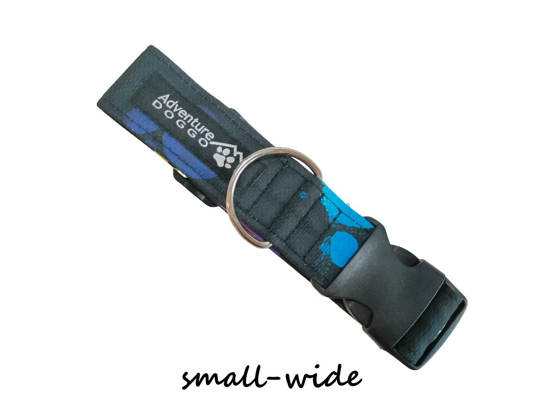 Darth Paw Dress Collar, size small-wide, shown clasped