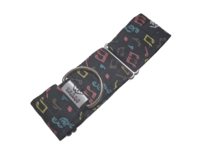 Groovy Notes Martingale Dress Collar
